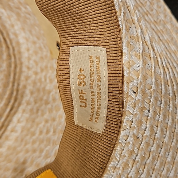 💕ERIC JAVITS💕 Sunshade Squishee Packable Straw Fedora Hat ~ OS Cream NWOT - Picture 14 of 15